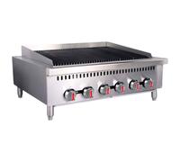 Hamoki Commercial 6 Burner Radiant Gas Chargrill 900mm Wide Nat Gas GCB-36