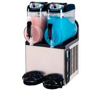 Hamoki Commercial Twin Tank Slush Machine 2 x 12 Ltr with Circular Drip Tray HA-R12LX2T