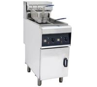 Hamoki DF-10L-2 Electric Fryer Twin Tank Twin Basket 2 x 10 Ltr Floorstanding 1 Phase