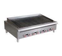 Hamoki GCB-48 Heavy Duty 8 Burner Radiant Gas Chargrill 1200mm Wide 160000 BTU