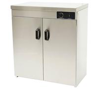 Hamoki HC-2 Hot Cupboard - Plate Warmer Double Door - Holds Up To 120 Plates. 13 Amp Fitted Plug