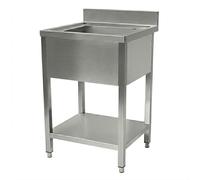 Hamoki Stainless Steel Single Bowl Commercial Sink Centre Bowl 800mm Wide 700mm Deep