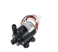 HamPaesk 1pc 12V DC Electric Water Pump Micro Brushless Submersible Pump Circulation Pump For Aquarium Fountain Medical Cooling 280L/H(3P speedometer cable)