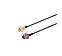 HamPaesk 1PC RG174 Cable Fakra A B C D E F G H I K Z Male To SMA Adapter Car GPS Navigation Antenna Extension Cord RF Coax Pigtail(SMA M to H M-RG174,3M)