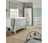 Hampden 3 Piece Cotbed Range with Dresser Changer & Wardrobe - White White