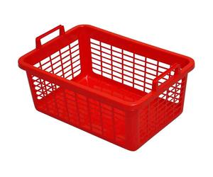 Hamper Square 80 L 80 CM Red Household Carrying Basket Laundry Box Transport