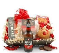 Hampergifts.co.uk Estrella Beer & Snack Basket - Lager Gift Hamper for a Birthday, Father's Day or any Occasion.