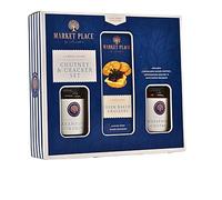 Hampers & Gourmet Gifts - Sweet & Savoury Chutney & Crackers Set - Cheeseboard Chutney, Caramelised Onion Chutney, And Oven Baked Crackers - Food Gifts For Cheese And Afternoon Tea Lovers