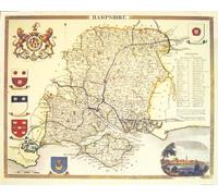 Hamphire County Map, Thomas Moule Hampshire Map,