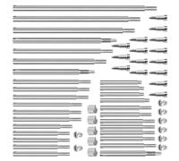 HAMPPLIES 1 Set Bassoon Repair Kit Threaded Rods Screws Grooved Blocks Essential Bassoon Accessories for Wind Instrument Maintenance and Repair Tools