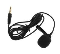 HAMPPLIES 1 Set Lavalier Condenser Microphone Omnidirectional Clip Mic for Recording Vlogging Podcasting Cable Compatible with Phones Laptops and Cameras for Online Teaching and Video Calls