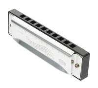 HAMPPLIES 10 Pcs Mini Harmonica for Toddler Silver Musical Instrument 10 Holes 20 Tones Abs and Metal Smooth Stable Structural Design for Birthday Thanksgiving Christmas