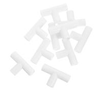 HAMPPLIES 10 PCS Type Plastic Tee Fittings for PVC Pipe Connectors Smooth-Edge Playpen Accessories Easy Assembly Tubing Connectors for Play and Greenhouse Furniture