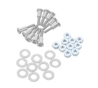 HAMPPLIES 10 Sets Hair Clipper Adjustment Rod Screws Nuts Gaskets Compatible with Wahl Trimmer Fixing Parts for Stable Precision Cutting and Easy Maintenance Suitable for Home and
