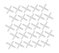 HAMPPLIES 1000pcs 1.0mm Cross Shaped Ceramic Tile Spacers Plastic Floor Tile Positioning Tools and Wall Floor Installation