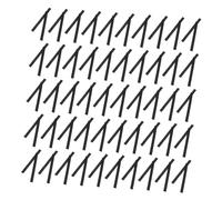 HAMPPLIES 100pcs Black Makeup Brush Protective Covers Elastic PE Mesh Protector Expandable for Various Brush Travel Storage and Makeup Tool
