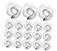HAMPPLIES 100pcs Black Nylon Hair Nets High Elastic Invisible Mesh Reusable for Women Ballet Hair Buns Wigs Sleeping Catering Hairstyling
