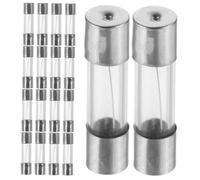 HAMPPLIES 100pcs Glass Tube Fuse Replacement Body Quick Blow Circuit Protection for Christmas Lights and Electrical Devices