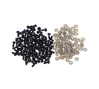 HAMPPLIES 100pcs Plush Eye Accessories Puppet Bear Eyes and Color Stuffed Animals Lifelike Safety for Crocheting for Plushies Soft Plush Cuddle Material Stuffy Hello