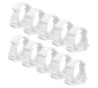 HAMPPLIES 100pcs PVC Tube Clamps for Water Pipes Leakproof Pipe Clips with Vibration Damping Insert Quick Hose Support Brackets for Plumbing
