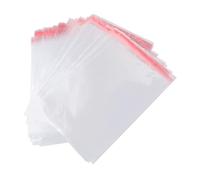 HAMPPLIES 100pcs Self-adhesive Cello Bags Sealing Plastic Bags for Christmas Gifts Documents and Merchandise Display