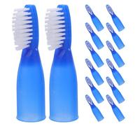 HAMPPLIES 100pcs Self- Safety Toothbrush Bulk Travel Toothbrush for Adults Soft Bristle Institutional Use Prison Hospital Camping Toiletries Grooming Finger