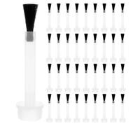 HAMPPLIES 100PCS Soft Bristle Nail Polish Brush Replacement Pack for Gel Dip Powder Nails Precise Refill Tips Comfortable Use for Home Salon Manicures