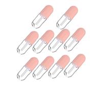 HAMPPLIES 10pcs 5ml Pink Lip Gloss Tubes Empty Diy Lip Oil Containers Reusable Small Dyed Liquid Bottles for Balm Making and Cosmetic Storage