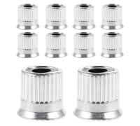 HAMPPLIES 10pcs Aluminum Alloy Grinder Replacement Nuts Quick Release Clamping Knobs for Food Mill and Grinding Machine Rotary Tool Parts with Knurled Thumb Nut Easy Installation Fit for