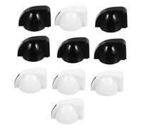 HAMPPLIES 10pcs Chicken Head Knob for Guitar Pedal Control Potentiometer Knobs in White and Black Colors for Amplifier Volume and Tone Adjustment