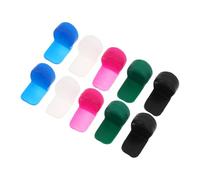 HAMPPLIES 10pcs Clarinet Silicone Thumb Rest Cushions Soft Finger Tip Protectors Black White Blue Pink Green 2pcs Each Musical Instrument Parts for Clarinet Players and Concerts