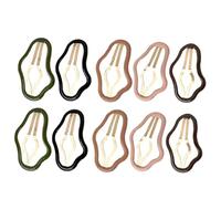HAMPPLIES 10pcs Cloud-shaped Hair Barrettes for Women and Lightweight Snap Hair Clips in Multi Colors Secure Bangs for Daily Wear and Parties