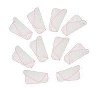 HAMPPLIES 10pcs Double Cotton Towels Absorbent Face Cloths for Gentle Skin Soft and Breathable Nursing Washcloths for Newborns