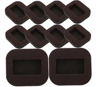 HAMPPLIES 10pcs Felt Caster Cups Furniture Coasters Chair Wheel Floor Protectors Anti-vibration Pads for Chairs Desks Sofas Tables Prevent Noise and Scratches