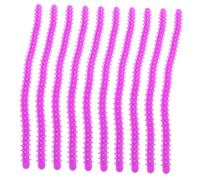 HAMPPLIES 10pcs Flexible Perm Rods Spiral Hair Curlers for Effortless Styling Durable and User Friendly for Salon Home Use Great Curling Effect Large Purple Design