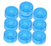 HAMPPLIES 10pcs Guitar Effect Footswitch Toppers Durable Plastic Pedal Caps Instrument Parts Protective Covers for Guitar Pedal Knobs Light Blue