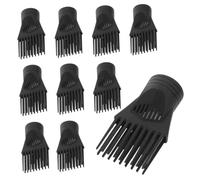 HAMPPLIES 10Pcs Hair Dryer Nozzle Comb Attachment Blow Drying Accessory for Straight Hair Styling with Smooth Shine Practical Replacement