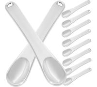 HAMPPLIES 10pcs Metal Eye Cream Applicator Spatulas Makeup Moisturizer Applicator Facial Cream Scoop Tools for Skincare Professionals and Daily Cosmetic Use