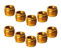 HAMPPLIES 10pcs Mic Stand Adapter Female to Male Aluminum Conversion Nut for Microphone Boom Stand Lightweight Durable Resistant Design for Streamers and Musicians