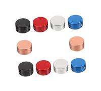 HAMPPLIES 10Pcs Multi Color Aluminum Guitar Pedal Button Caps Pedal Toppers Protective Covers for Effects Footswitch Guitar Supplies