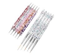 HAMPPLIES 10pcs Nail Dotting Pen Dual-ended Nail Art Brushes for Precise Detailing and Creative Flower Designs Versatile Manicure Tools for Intricate Patterns and Embossing Texture Creation