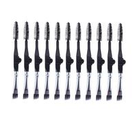 HAMPPLIES 10pcs Professional Eyebrow Brush Foldable Eyelash Brush Lightweight Mini Artificial Fiber Aluminum Handle for Women