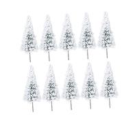 HAMPPLIES 10pcs Scale Height Iron Wire and Sponge Landscape Scenery for Train Tracks Desk Home Office Decoration