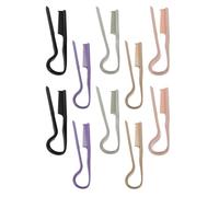 HAMPPLIES 10pcs Shaped Hair Straightening Combs for Women Anti-static Smooth Styling Brushes in Colors Portable Salon-grade Hair Combs for Travel Home Barber Shop Use