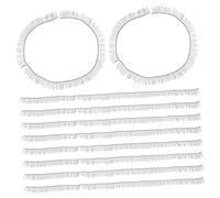 HAMPPLIES 10pcs Thick Curly Doll Eyelash Extensions Soft Decorative Lashes for DIY Doll Craft Making Supplies Black