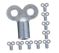 HAMPPLIES 10pcs Zinc Alloy Radiator Bleed Keys with Square Hole for Plumbing and Air Valve Bleeding Portable Metal Bleed Key Compatible with Radiators and Water Tap Valves Convenient