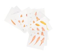 HAMPPLIES 12 Sheets DIY Resin Goldfish Stickers Crystal Epoxy Decorative Decals for Glass Containers Home Decor Bright Lifelike Small Fish Art Craft Accessories