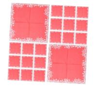 HAMPPLIES 120pcs Disposable Snowflake Paper Napkins Red and Party Serviettes for Holiday Dinner Table Decoration Elegant Festive Disposable Napkins for Office Family Celebrations