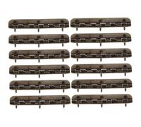 HAMPPLIES 12pcs Antique Small Box Hinges Cabinet Door Hinges for Wooden Jewelry Box with Screw Installation Vintage Hardware for and Storage Cases