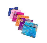 HAMPPLIES 12pcs Blessing Coin Purse Women Fashion Wallet Large Capacity Coin Holder Chinese Style Purse for Women Birthdays Anniversaries Valentines